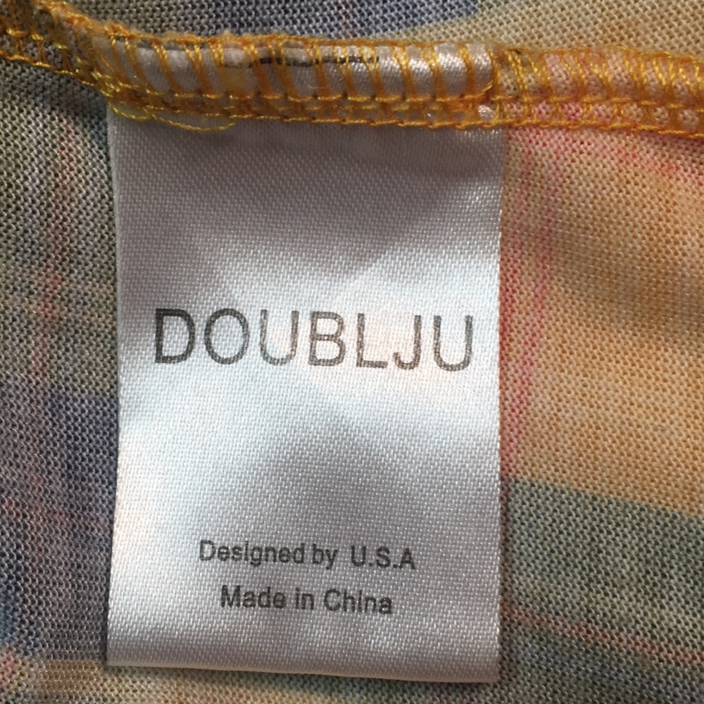 DOUBLJU Plaid Button-Up Convertible Sleeve Top - Picture 6 of 8